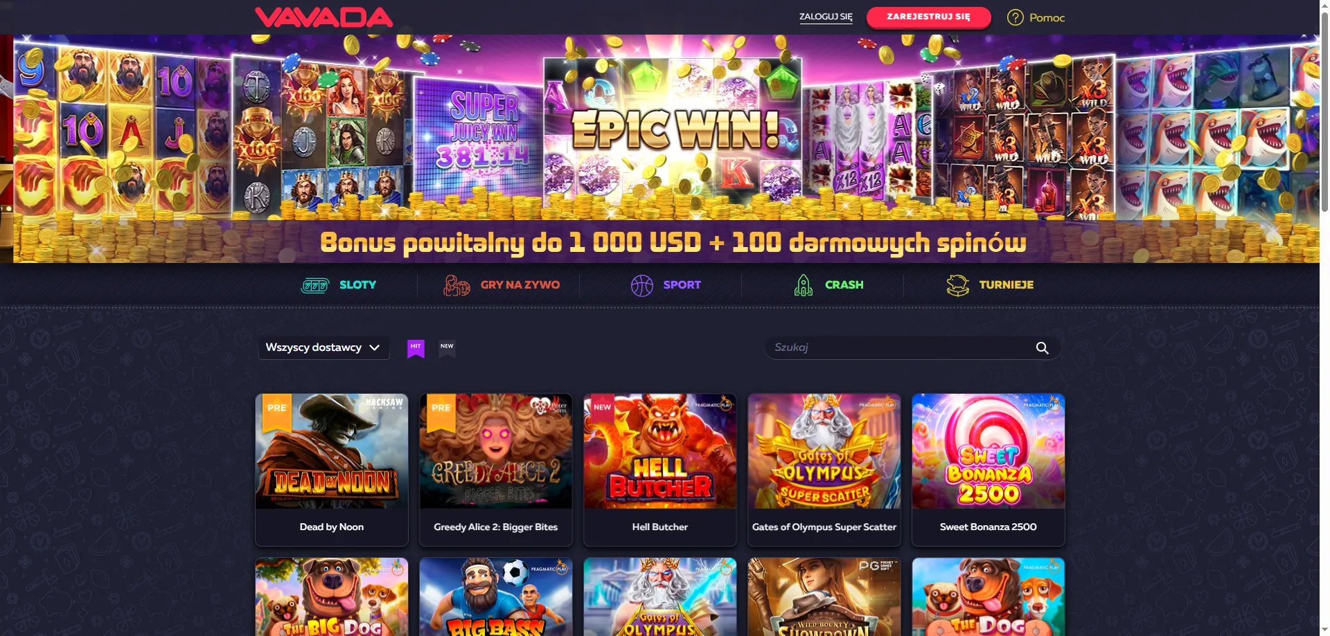 Vavada Casino oficjalna strona – kasyno online dla graczy z Polski