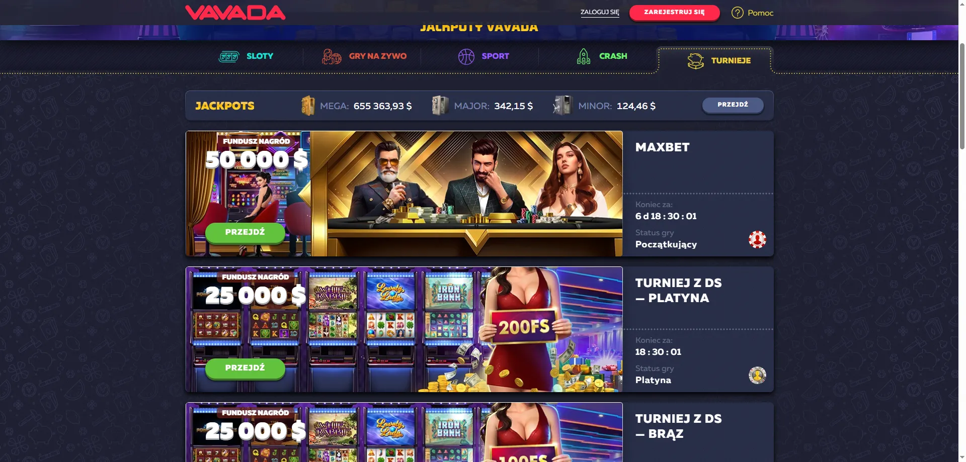 Vavada Casino bonus powitalny 100% i 100 darmowych spinów dla nowych graczy