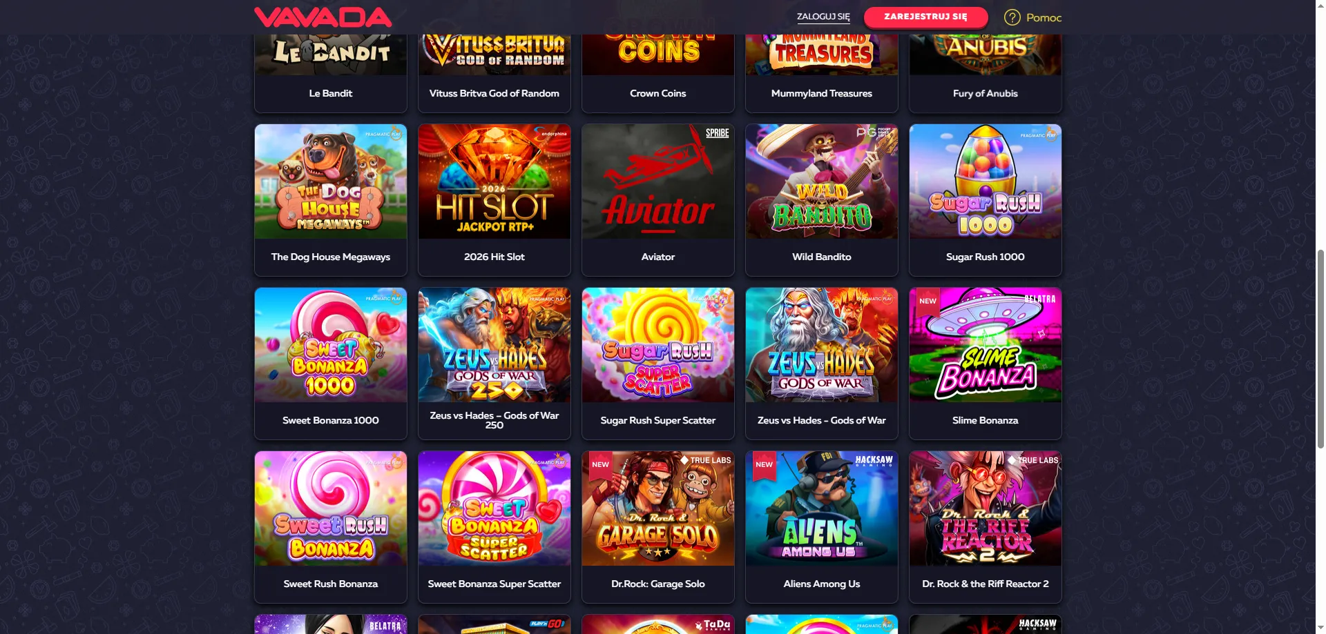 Vavada Casino sloty i gry kasynowe – ponad 6000 tytułów online