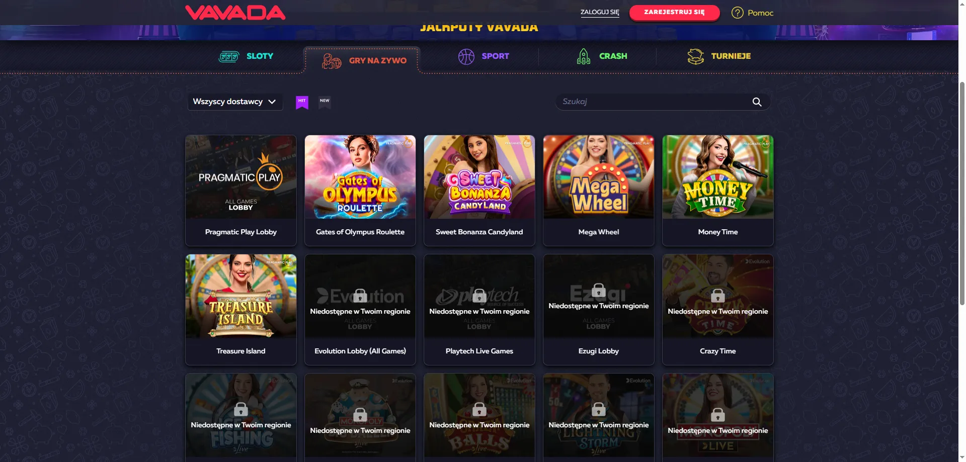 Vavada Casino na żywo – gry z prawdziwymi krupierami 24/7